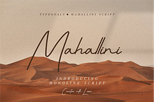 Mahallini Signature Monoline