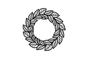 Leaf Laurel Wreath Frame Bundle, an Illustration by Gaye Art (Thumbnail 44 of 51)