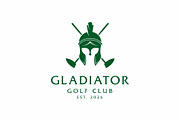 Spartan Helmet and Golf Club Logo, a Branding & Logo Template by Buqancreative (Thumbnail 3 of 5)