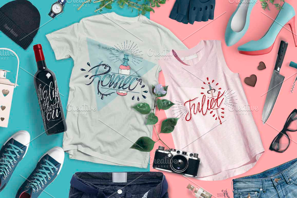 True Love Hand Lettering Set, a Decorative Illustration by Fluffy Unicorn (Photo 6 of 8)