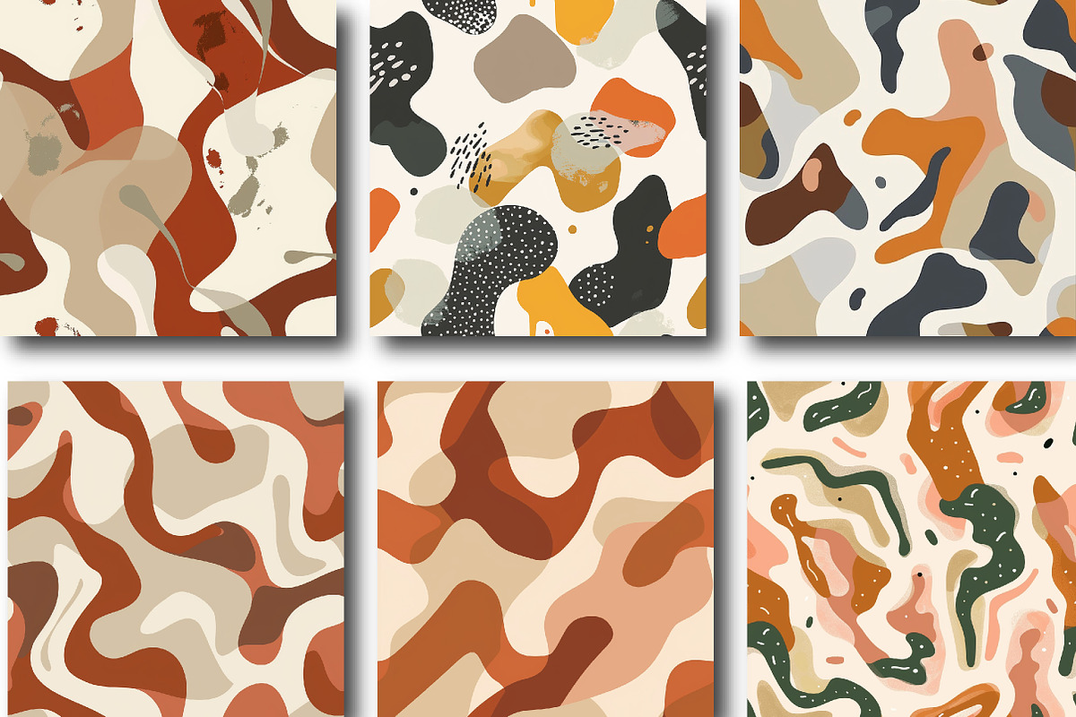 Organic Shapes Seamless Pattern, a Pattern Graphic by DreamCafeArt (Photo 6 of 7)