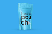 Stand Up Pouch Mockup Half Side view, a Cups & Container Mockup by easymock (Thumbnail 6 of 12)