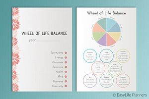 Life Balance Wheel A4 Printable