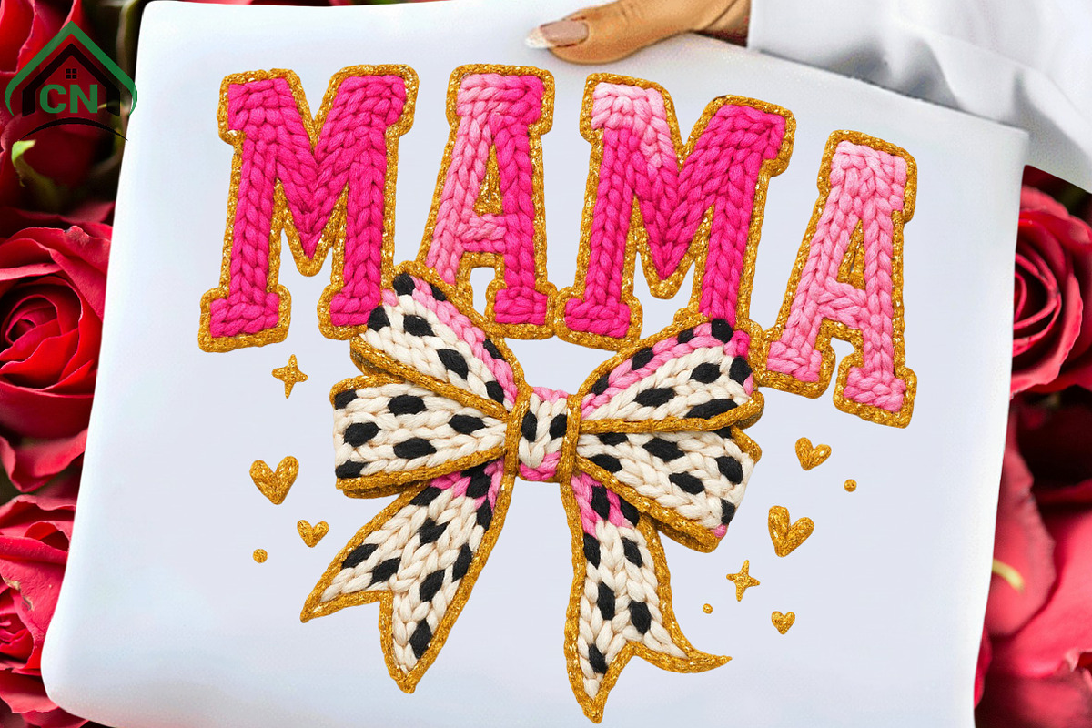 Yarn Crochet Coquette Glitter Mama, an Illustration by Craft Nest (Photo 1 of 7)