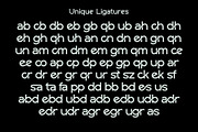 Gedbar - Modern Ligature Logo Font, a Sans Serif Font by Sealoung (Thumbnail 11 of 11)