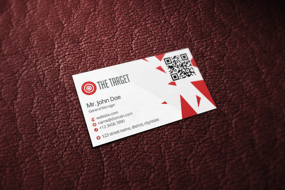 The Target Business Card, a Business Card Template by Rafael Oliveira (Photo 3 of 5)