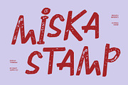 CS Miska Stamp, a Handwritten Font by Craft Supply Co. (Thumbnail 1 of 8)
