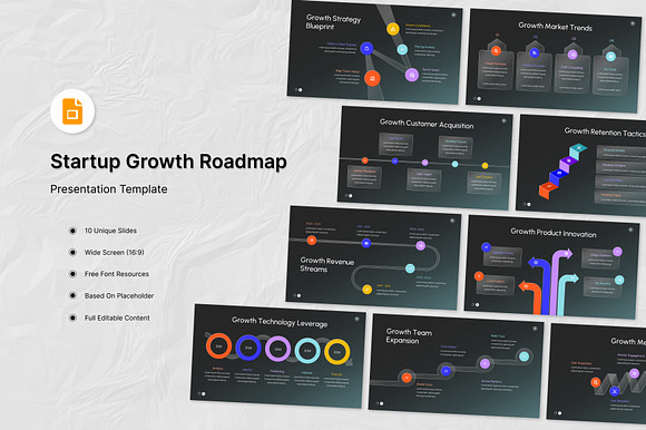 Startup Growth Roadmap Google Slides preview 4