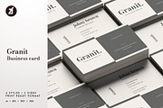 Granit - Business card template, a Business Card Template by Chanut is industries (Thumbnail 1 of 3)