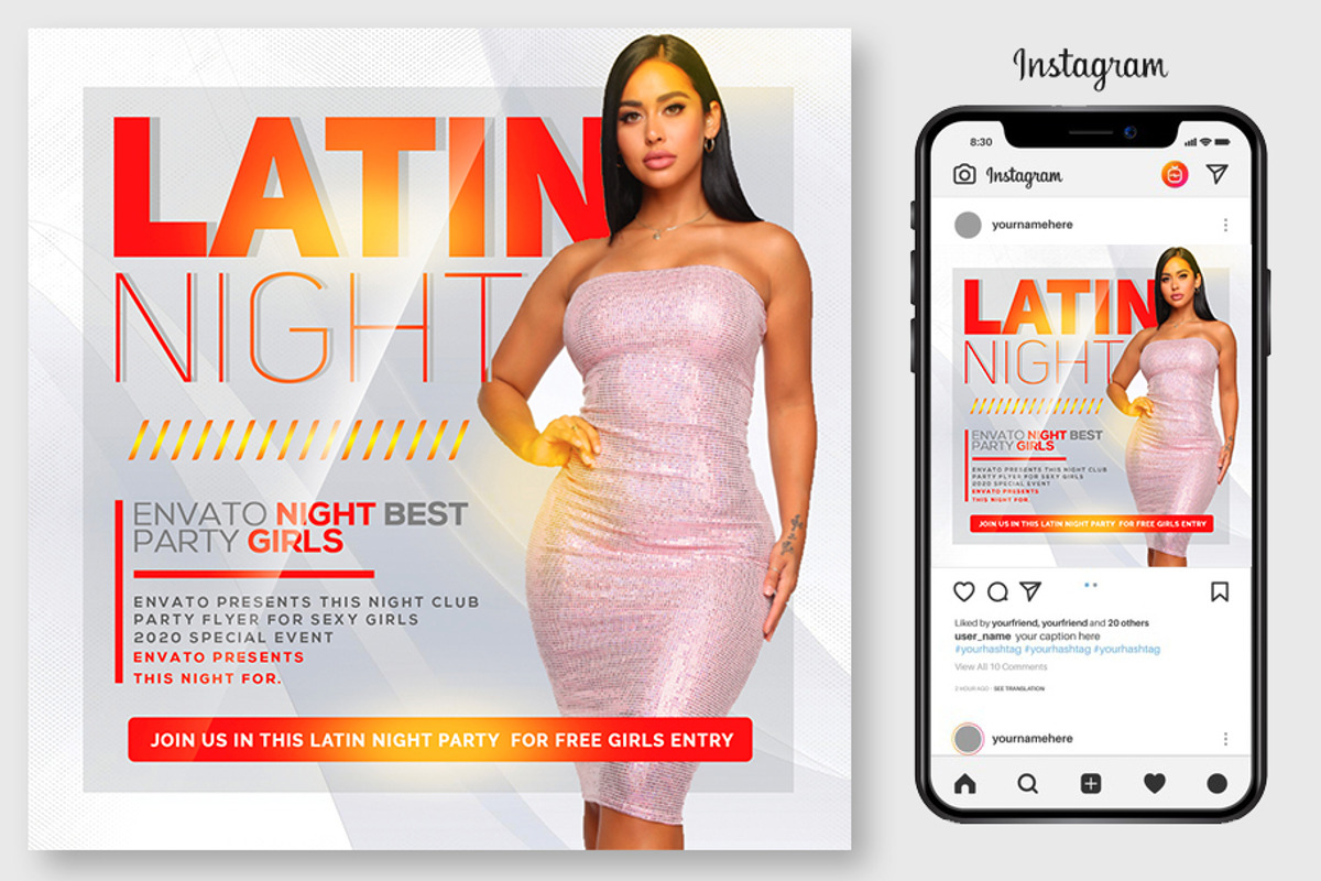 100 Night Club Party Flyers Bundle, a Flyer Template by graphicforest (Photo 68 of 72)