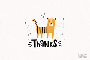 Jungle animals kids clipart set, an Animal Illustration by Leysan Shayak (Thumbnail 9 of 9)