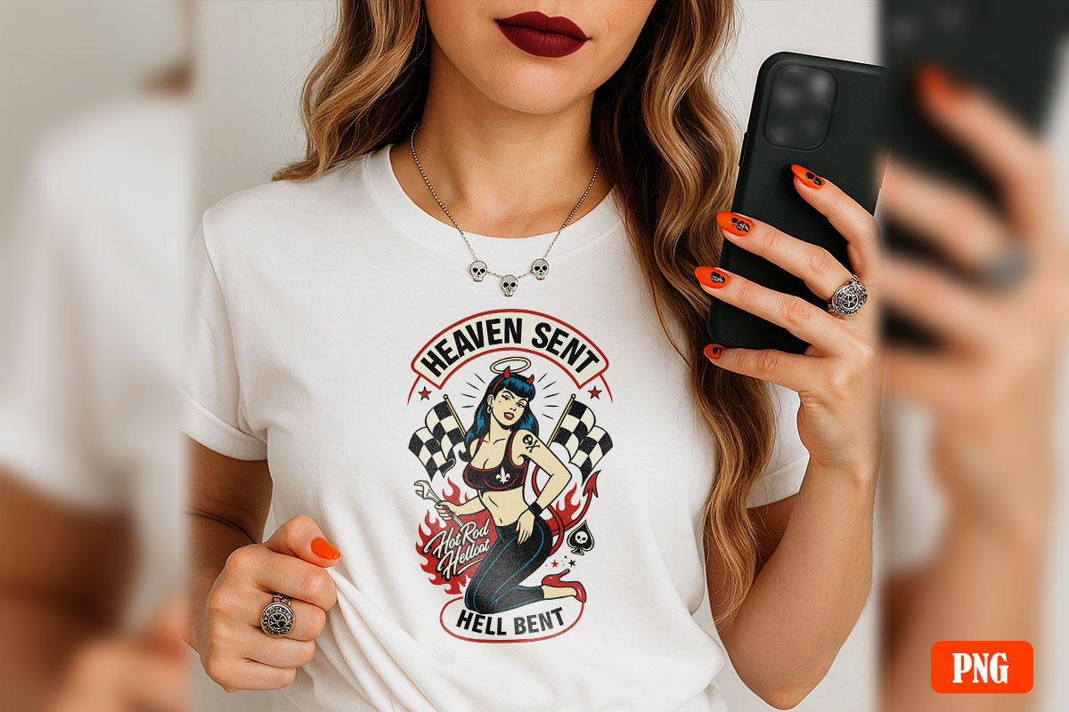 Pinup Grease Monkey, Sublimation PNG, a Graphic by GlitterCraft (Photo 18 of 42)