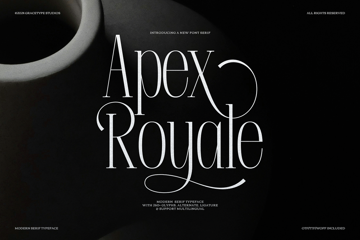 Apex Royale | Modern Serif, a Serif Font by gracetype_studio (Photo 1 of 12)