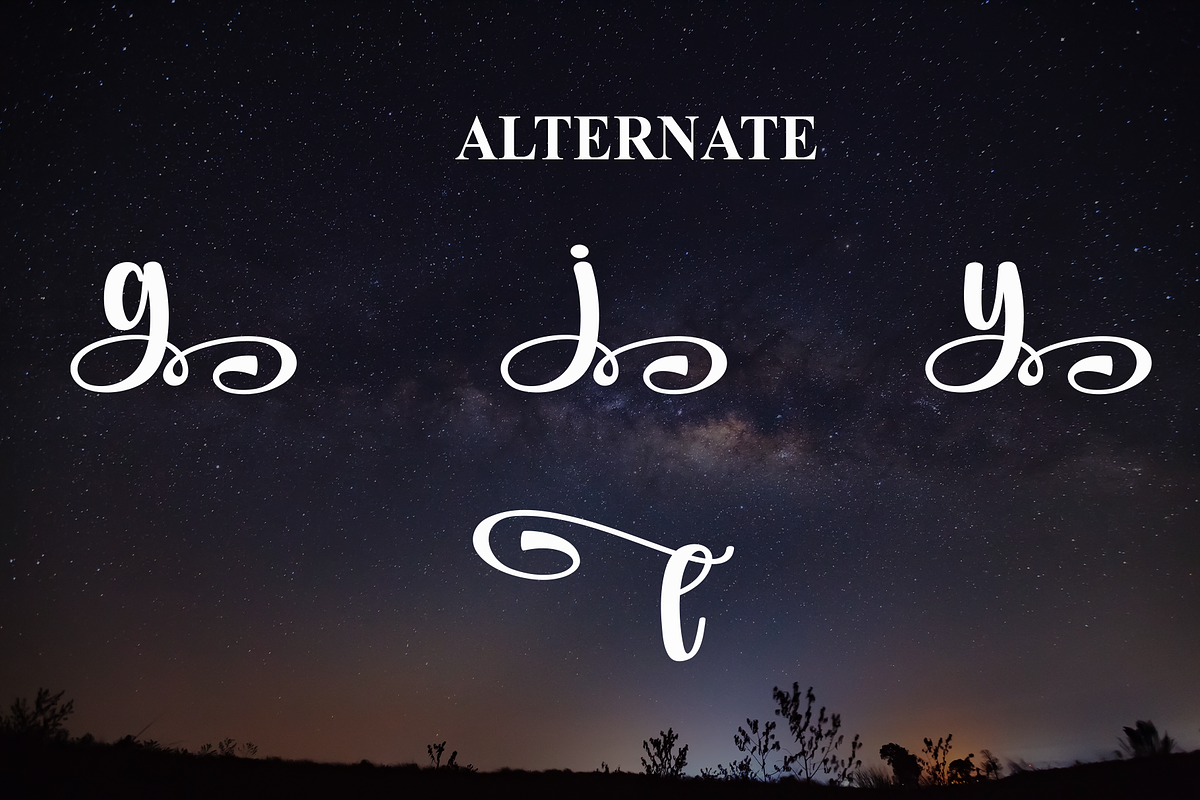 Night | Script Font, a Handwritten Font by Scratchones (Photo 8 of 9)