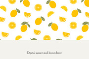 Lemon Garden Seamless Patterns, a Pattern Graphic by EltaMaxArt (Thumbnail 3 of 6)