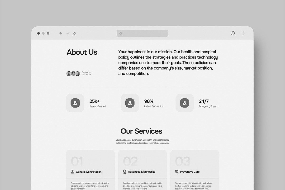 Website Landing Page Mockup, an Advertising Mockup by graphypix (Photo 3 of 4)