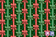 Red Green Festive Ribbon Stripes, a Pattern Graphic by MISS CHATZ (Thumbnail 3 of 3)
