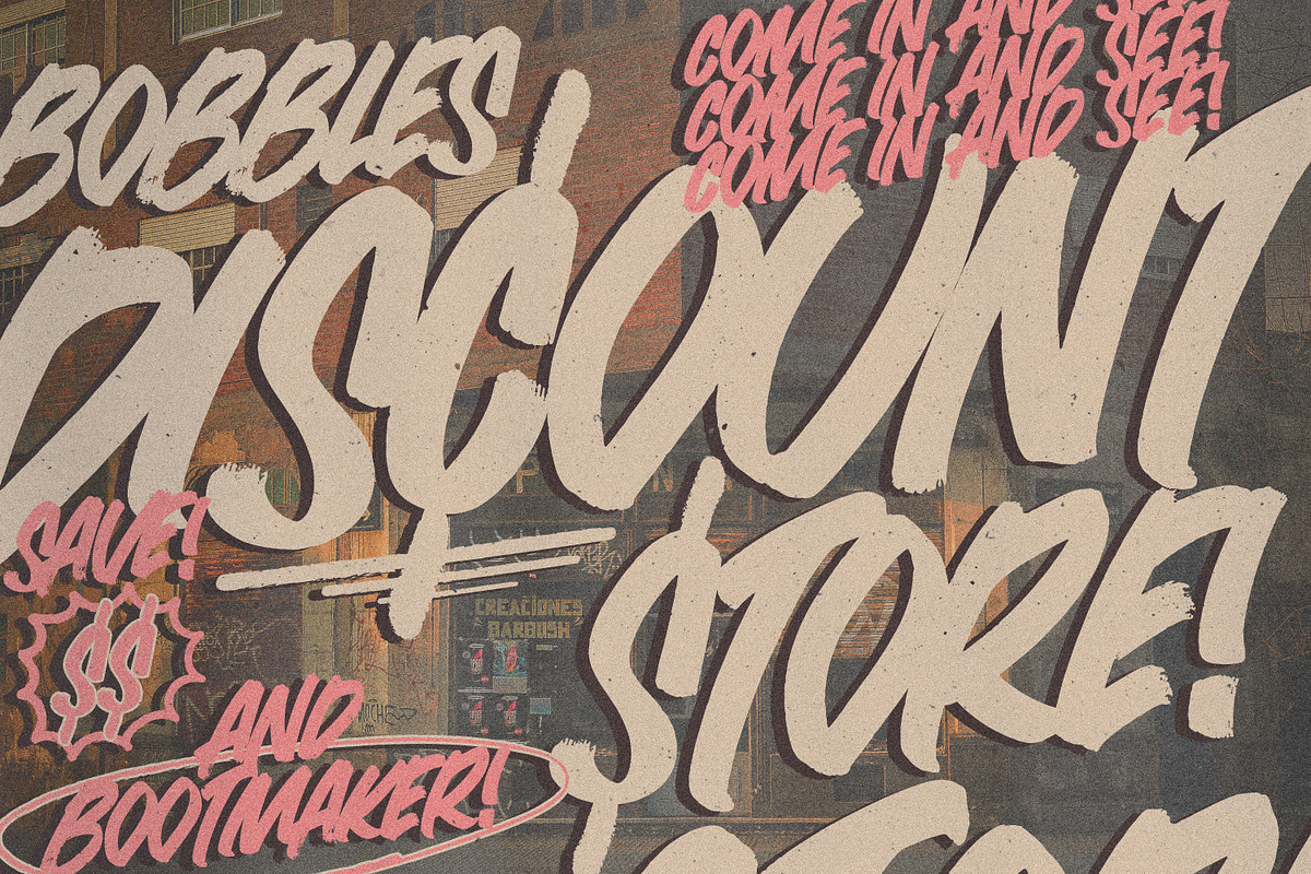 MILKBAR BRUSH Font, a Font by Cameron Humphries (Photo 5 of 8)