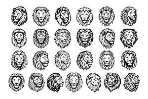 50 Lion Procreate Stamps Brushes