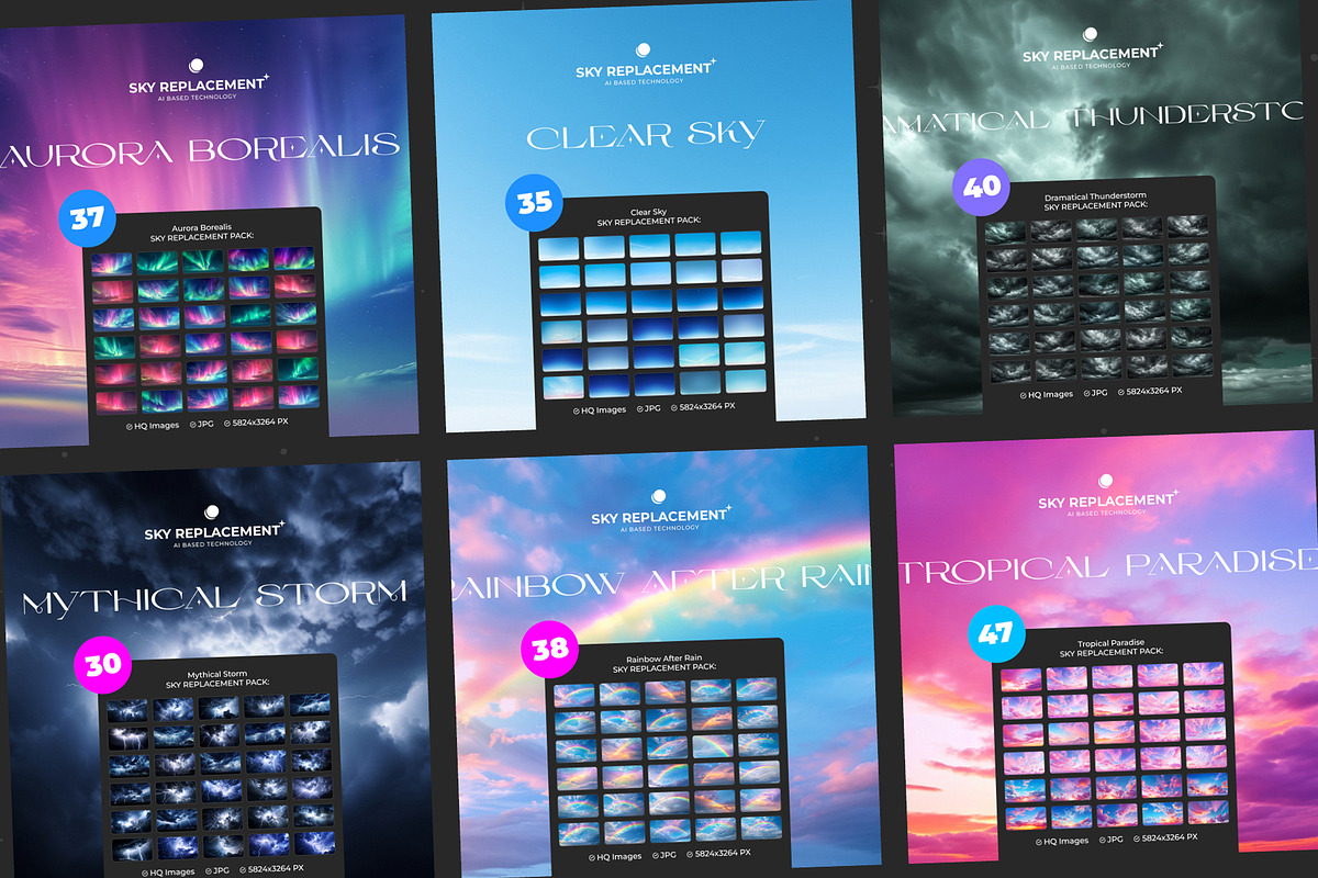 Weather Sky Replacement BUNDLE, a Preset Add-On by Pix Cafe (Photo 3 of 11)