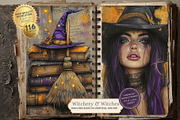 Witchy Junk Journal Printable Kit, a Seasonal Illustration by Nicole Branger Art (Thumbnail 5 of 16)
