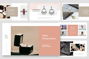 Orju : Jewelry Brand Google Slides, a Presentation Template by Punkl Camp (Thumbnail 1 of 16)