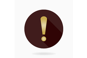 Modern Vector Exclamation Icon in, an Outline Icon by FineArtStudio