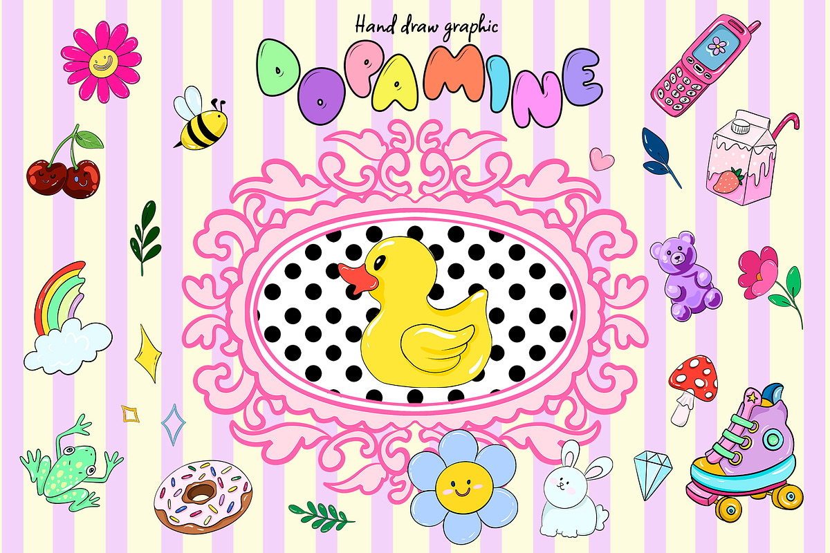 Dopamine. Hand draw graphic, an Object Graphic by ma_i_vi (Photo 1 of 9)