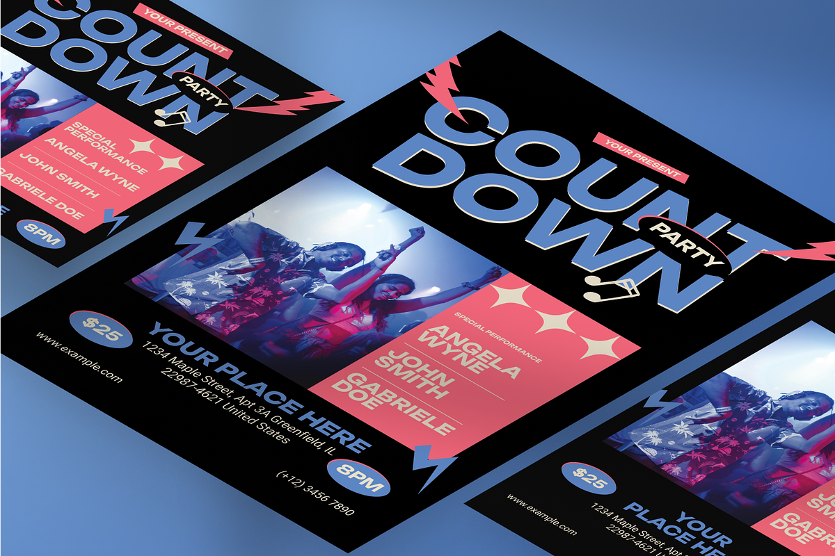 Music Party Flyer, a Flyer Template by Annora Studio (Photo 4 of 6)