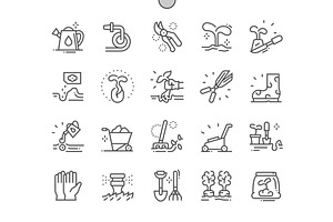 Gardening Line Icons