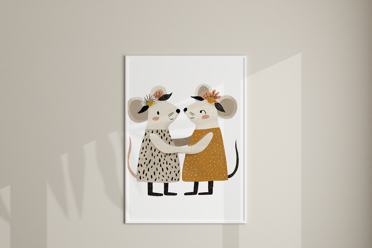 20 Sister Mouse Clipart PNGs, an Animal Illustration by Pati Charm Studio (Photo 8 of 8)
