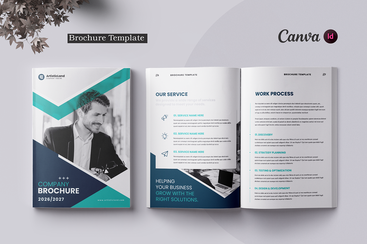 Brochure Template | Canva, a Brochure Template by ArtisticLand (Photo 1 of 10)