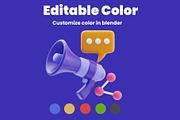 Digital Marketing 3D Icon Pack, a 3D by baii09 (Thumbnail 4 of 6)