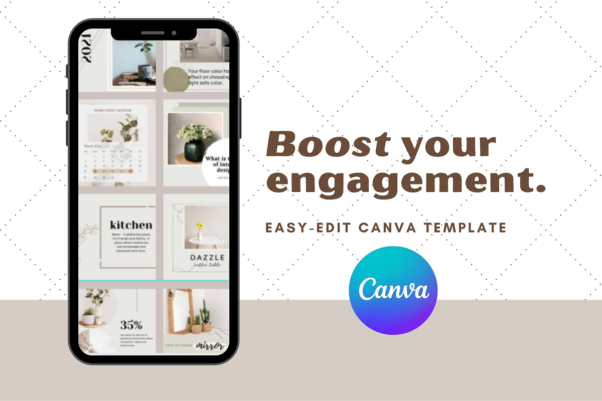 Interior Design Instagram Template, a Social Media Template by Kindelight (Photo 6 of 6)