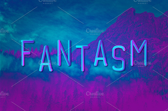 Fantasm 3D Font preview 8