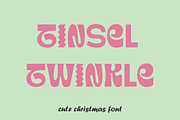 Tinsel Twinkle Christmas font, a Handwritten Font by Design House (Thumbnail 2 of 4)