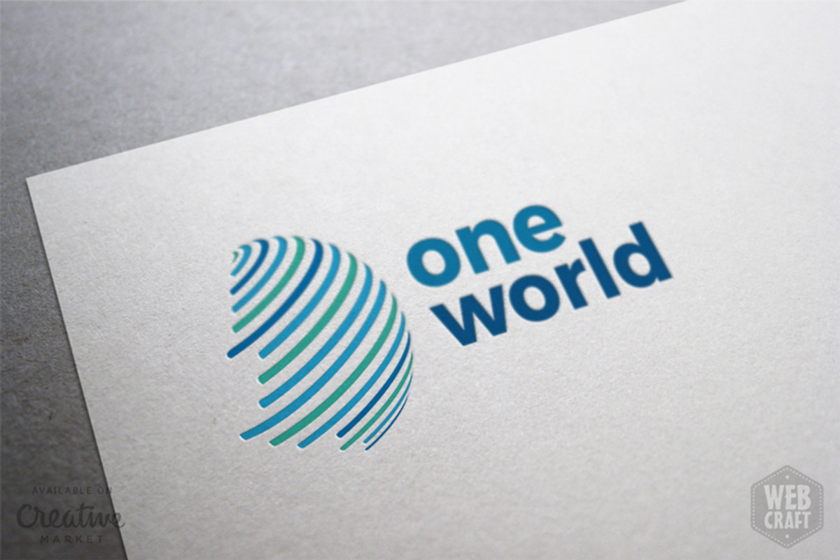 One World Logo Template, a Branding & Logo Template by WebCraft