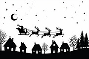 Santa Sleigh Vector Bundle, an Illustration by Amazin_art (Thumbnail 4 of 21)