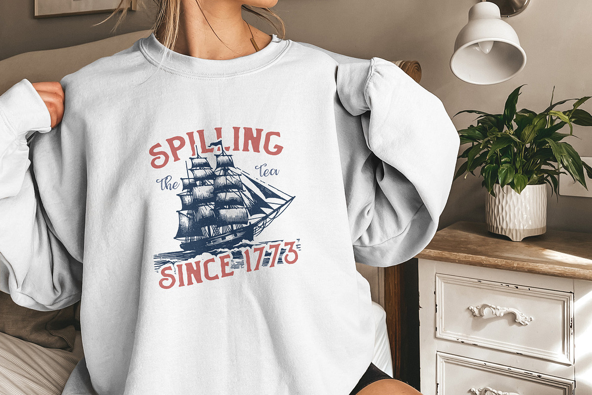 Spilling the Tea png, Patriotic PNG, an Illustration by SharpMarketplace (Photo 9 of 9)