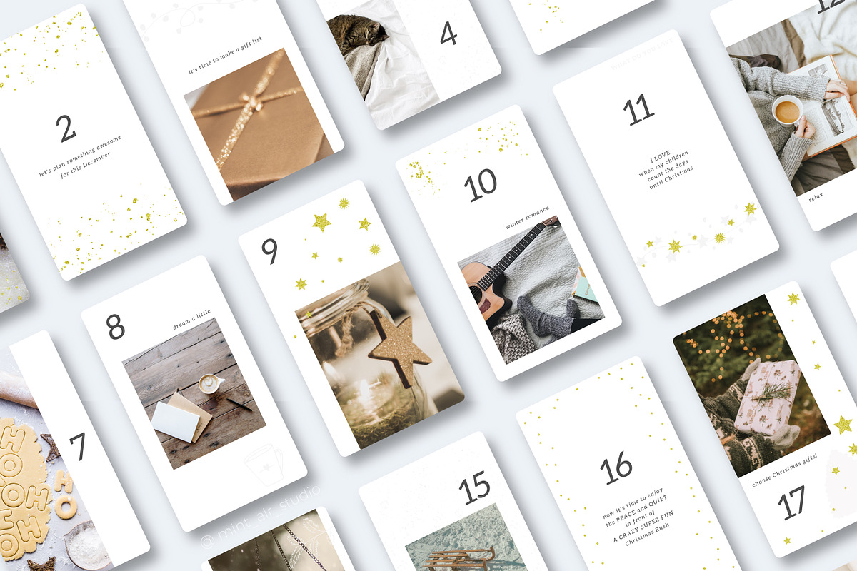 Advent Calendar for Instagram, a Social Media Template by Mint Air Studio (Photo 8 of 8)