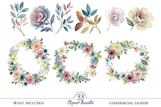 Pastel Wildflower Clipart Bundle, an Illustration by MockupWizard (Thumbnail 3 of 5)