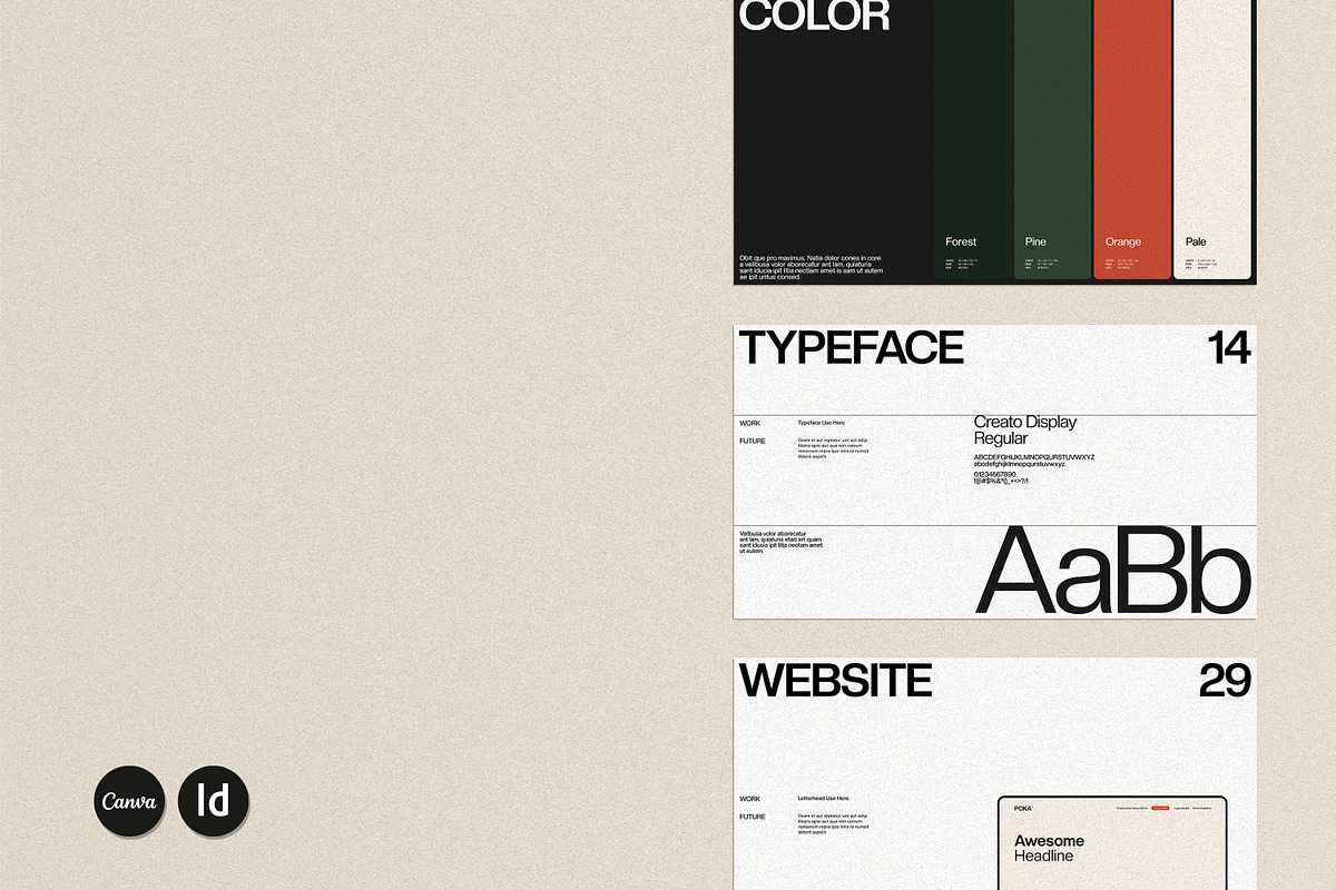POKA | Brand Guideline Templates, a Presentation Template by evgenystudio (Photo 9 of 10)