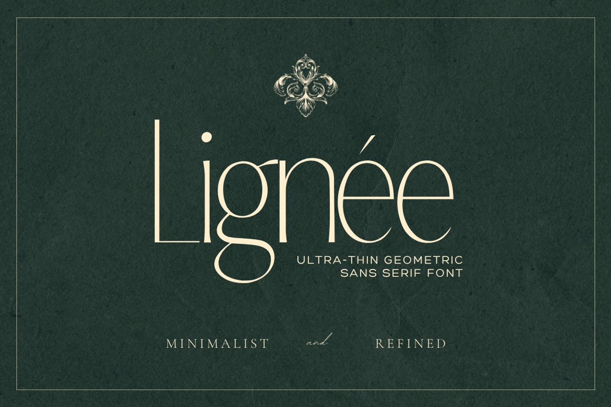 Lignée – High Fashion Sans Serif, a Sans Serif Font by Creacy Studio (Photo 1 of 9)