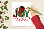 Christmas Joy Black Woman Png Sublim, a Seasonal Illustration by Rose Art (Thumbnail 5 of 5)