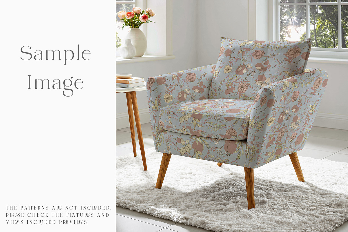 Armchair Upholstery Mockup, a Household Mockup by mock-ups (Photo 10 of 13)