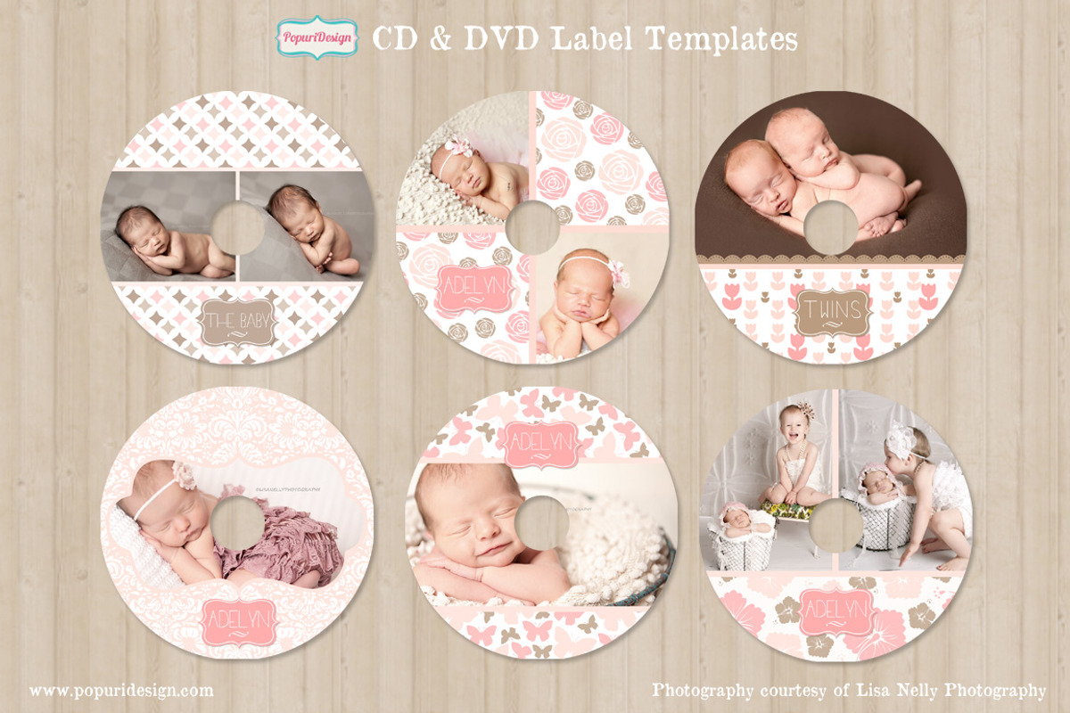 CD / DVD Label Templates, a Stationery Template by designsontheside (Photo 1 of 2)