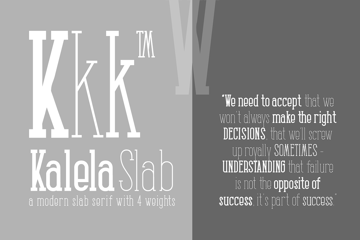 Kalela Slab - Condensed Slab Serif, a Slab Serif Font by Afkari Studio (Photo 4 of 13)