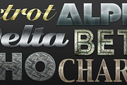 6 Metal Text Styles, a Layer Style Add-On by KevinHamil (Thumbnail 1 of 2)