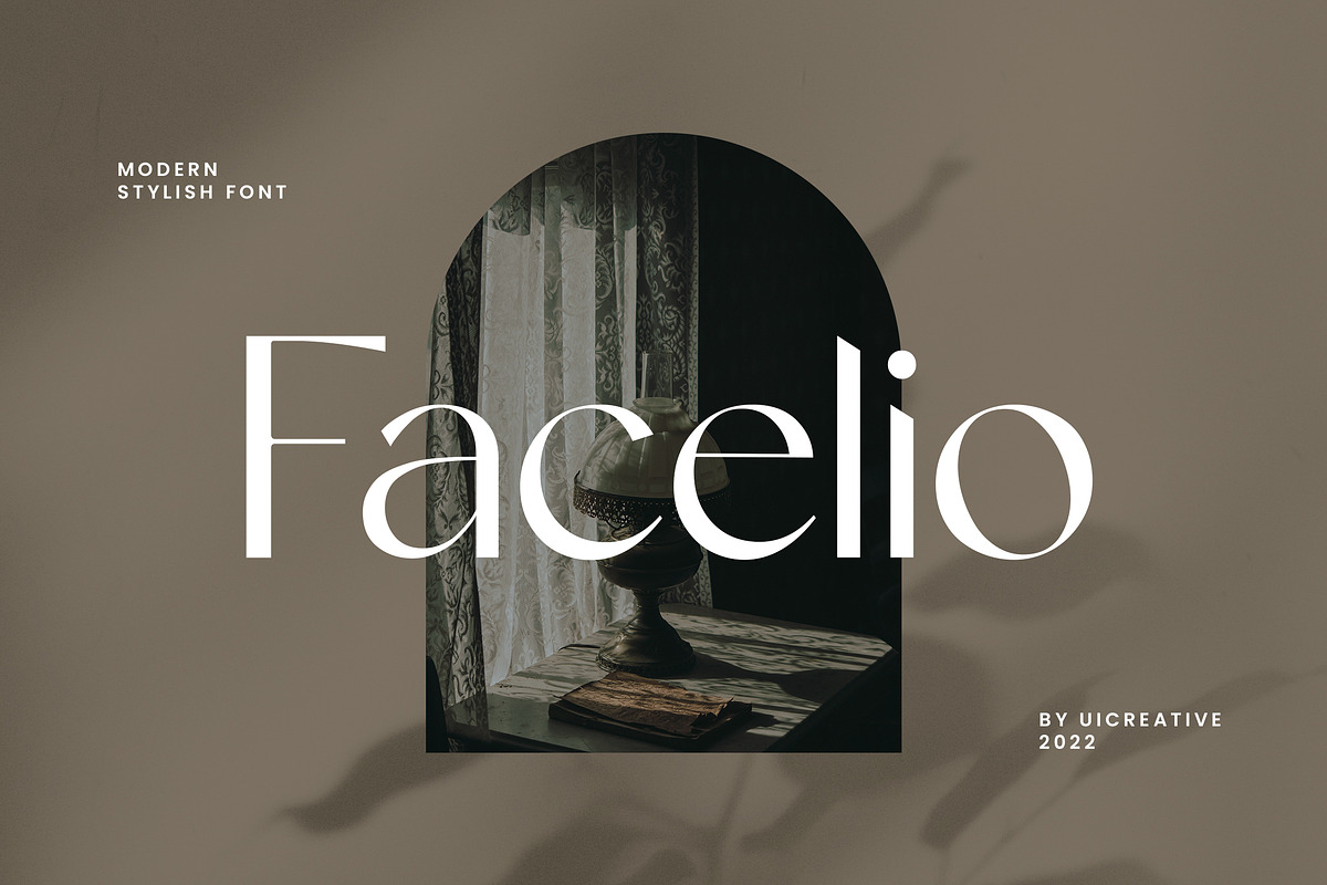 Facelio Modern Stylish Sans Serif, a Sans Serif Font by UICreative (Photo 1 of 13)
