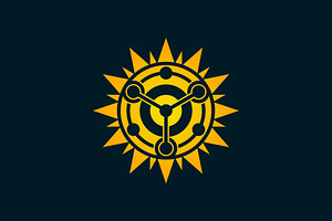 sun analytic data logo, a Branding & Logo Template by Rasagama Studio